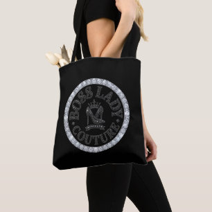 Boss Lady Couture All-Over-Print Totebag Tygkasse