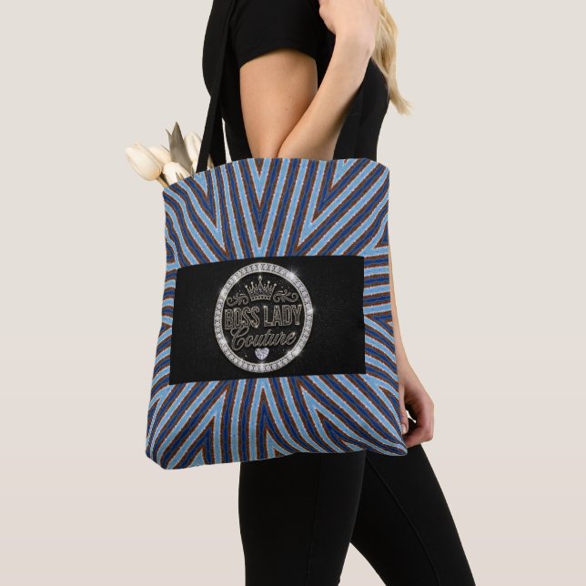 Boss Lady Couture All-Over-Print Totebag Tygkasse (Närbild)