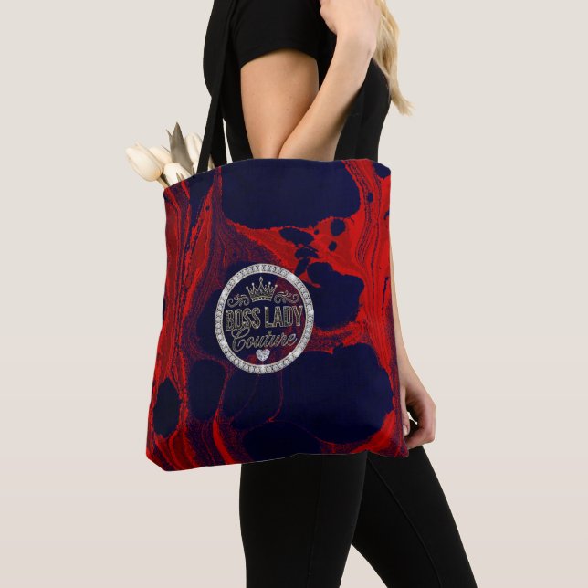 Boss Lady Couture All-Over-Print Totebag Tygkasse (Närbild)