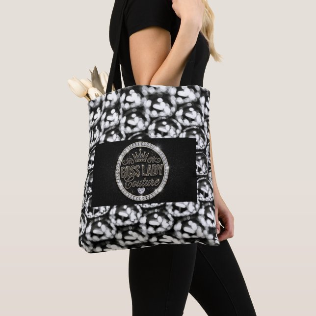 Boss Lady Couture All-Over-Print Totebag Tygkasse (Närbild)