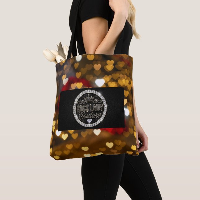 Boss Lady Couture All-Over-Print Totebag Tygkasse (Närbild)
