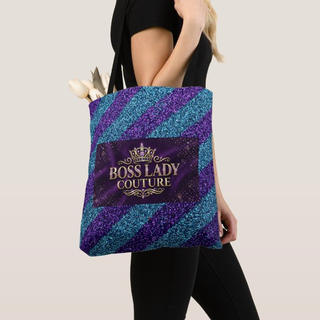 Boss Lady Couture All-Over-Print Totebag Tygkasse (Närbild)