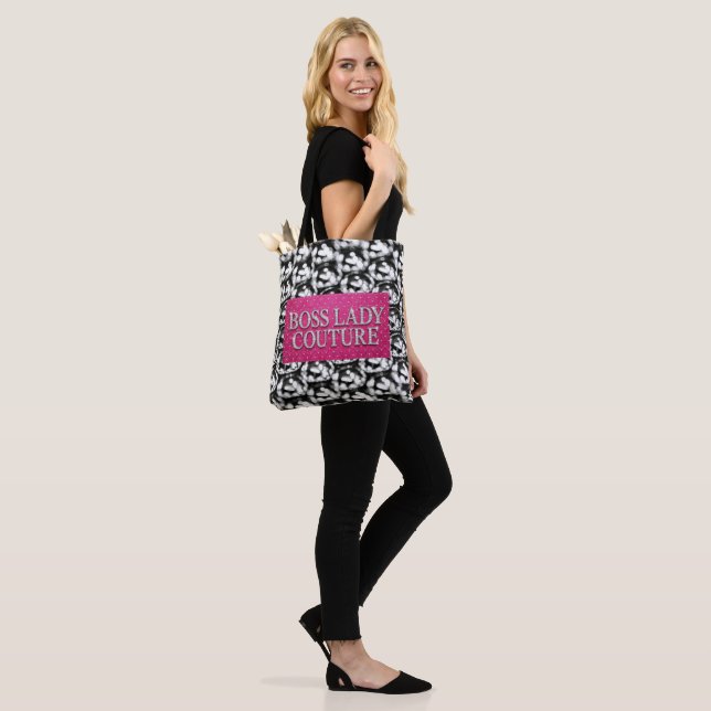 Boss Lady Couture All-Over-Print Totebag Tygkasse (På modell)