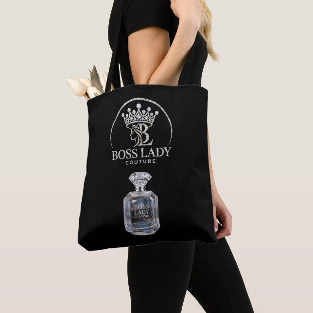 Boss Lady Doft All-Over-Print Tote Bag Tygkasse (Närbild)
