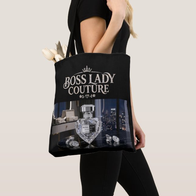 Boss Lady Doft All-Over-Print Toteväska Tygkasse (Närbild)