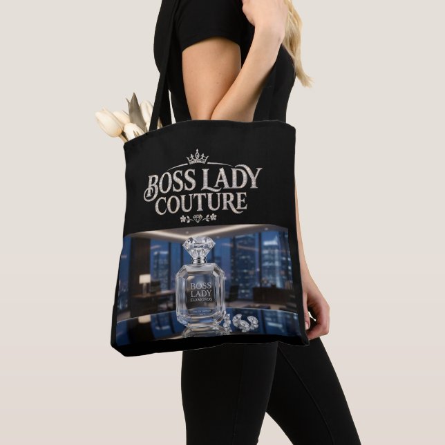 Boss Lady Doft All-Over-Print Toteväska Tygkasse (Närbild)