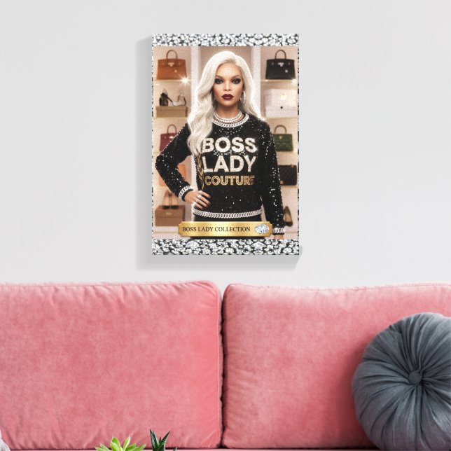 Boss Lady Glam Docka Canvastryck (Insitu (Vardagsrum))