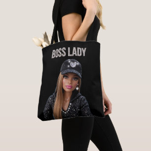 Boss Lady Glam Doll All-Over-Print Totebag Tygkasse