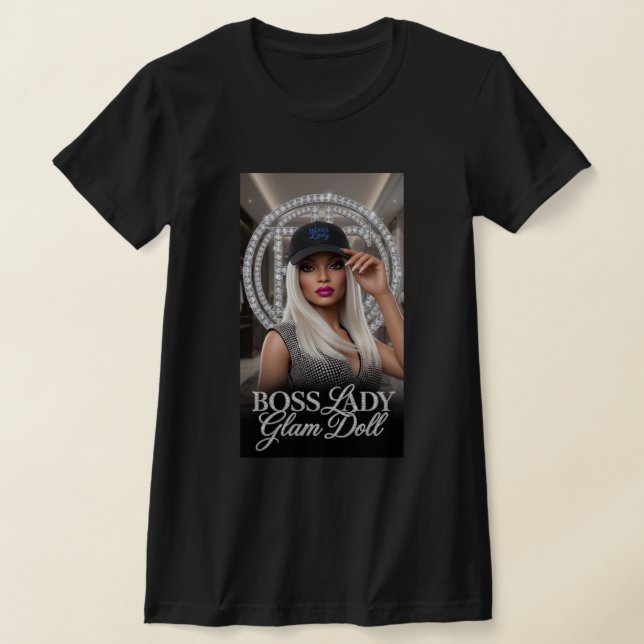 Boss Lady Glam Doll Diamonds T-Shirt (Laydown)
