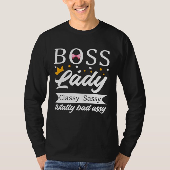 Boss Lady Happy National Bosses Day Appreciation F T Shirt (Framsida)