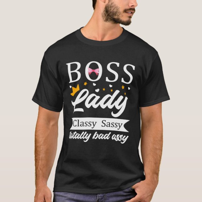 Boss Lady Happy National Bosses Day Appreciation F T Shirt (Framsida)