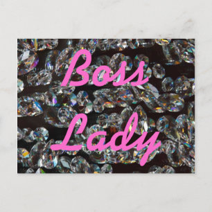 Boss Lady Kristaller Postkort Vykort
