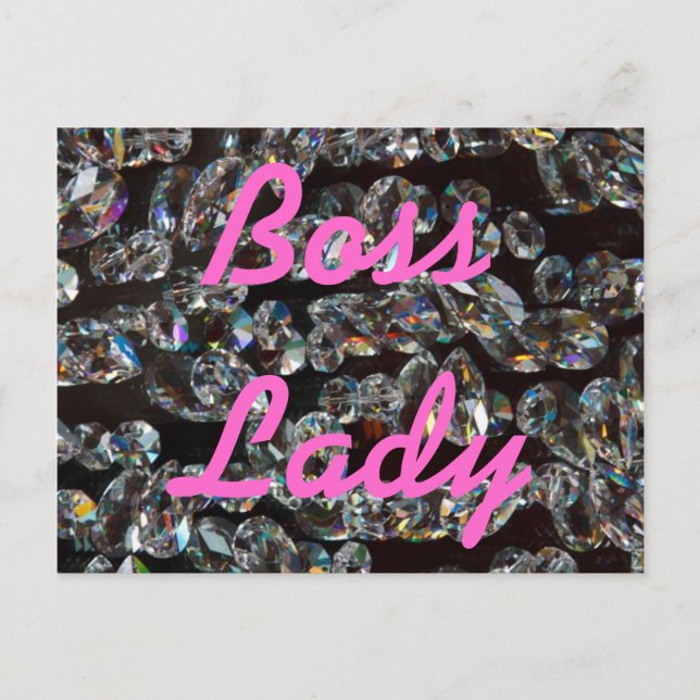 Boss Lady Kristaller Postkort Vykort (Framsida)