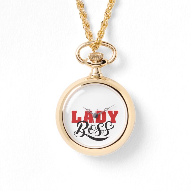 Boss Lady Mindset – Powerful Women Quote Design Armbandsur (Framsida)