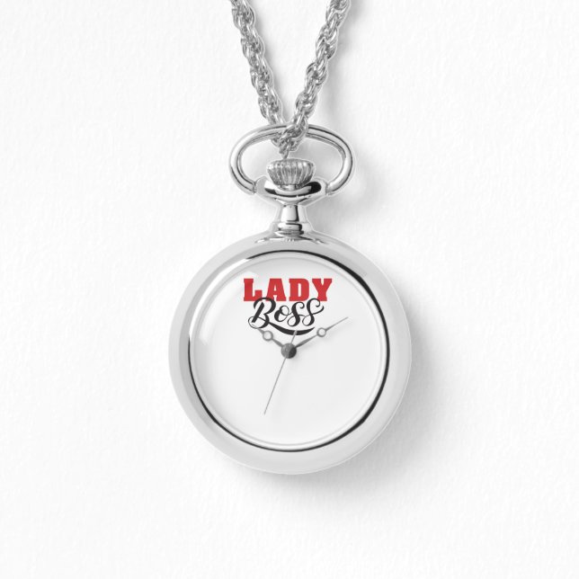 Boss Lady Mindset – Powerful Women Quote Design Armbandsur (Framsida)