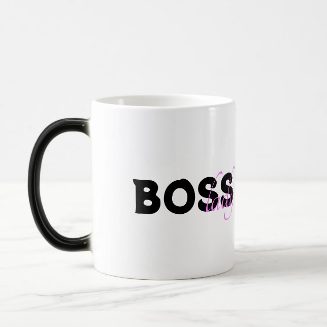 Boss Lady Mug Magisk Mugg (Vänster)