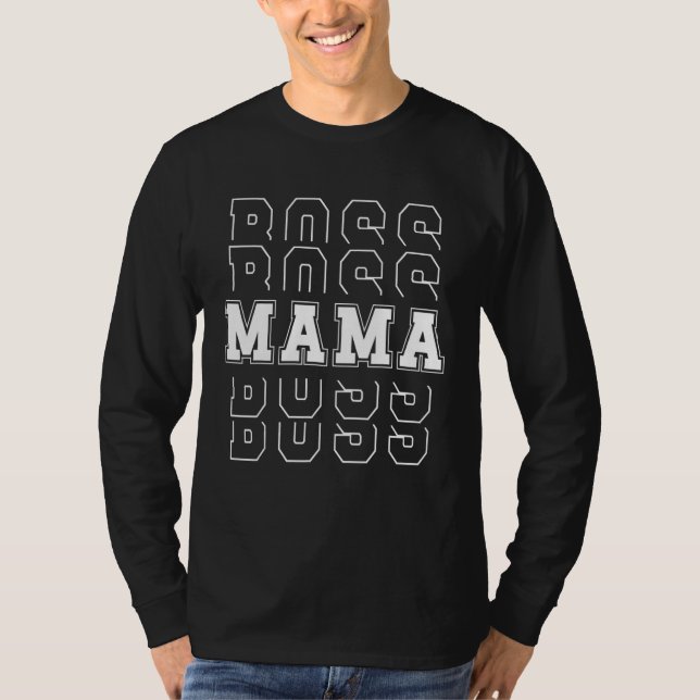 Boss Mamma  Vacker   Idé för damer  Mormor &  T Shirt (Framsida)