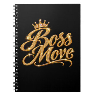 Boss Move Guld Krona Spiral Anteckningsbok