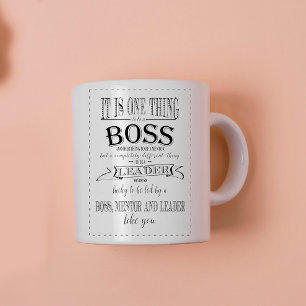 BOSS MUG -TACK BOSS fantastisk chef Två-Tonad Mugg