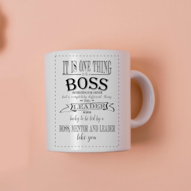 BOSS MUG -TACK BOSS fantastisk chef Två-Tonad Mugg (Skapare uppladdad)