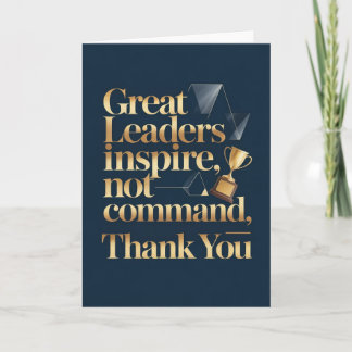 Boss or Mentor Thank You Card Kort