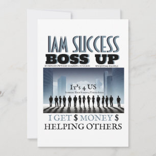 BOSS UP T-Shirt Inbjudningar