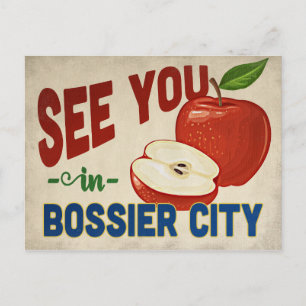 Bossier City Louisiana Apple - Vintage resor Vykort