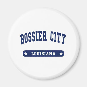 Bossier City Louisiana College Stil t tröjor Magnet