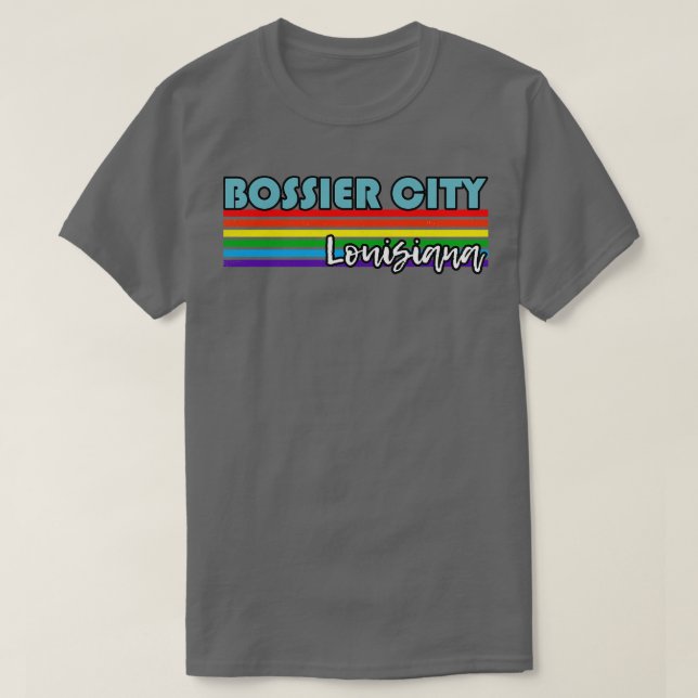 Bossier City Pride Bossier City LGBT Gift LGBTQ T Shirt (Design framsida)