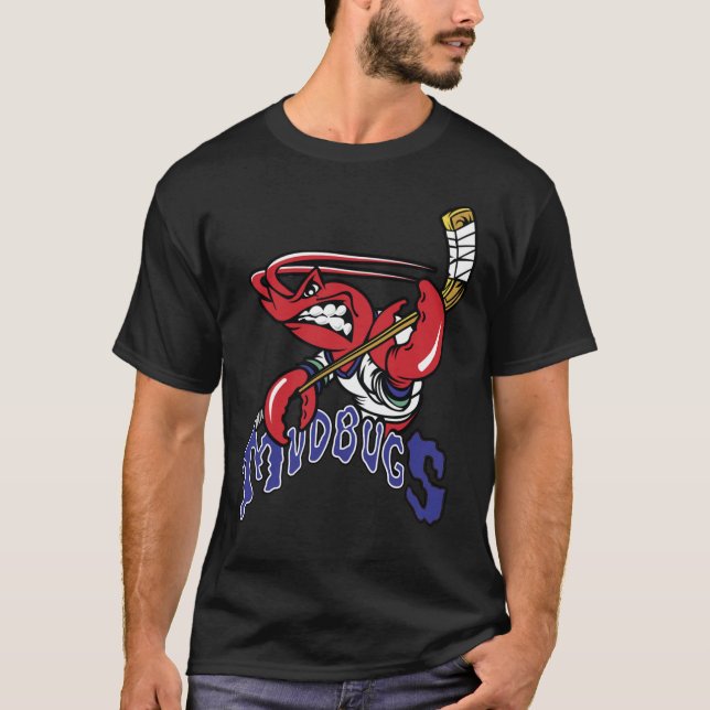 Bossier Shavslöjport Mudbugs Ice Hockey Classic T- T Shirt (Framsida)
