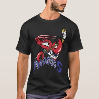 Bossier Shavslöjport Mudbugs Ice Hockey Classic T- T Shirt