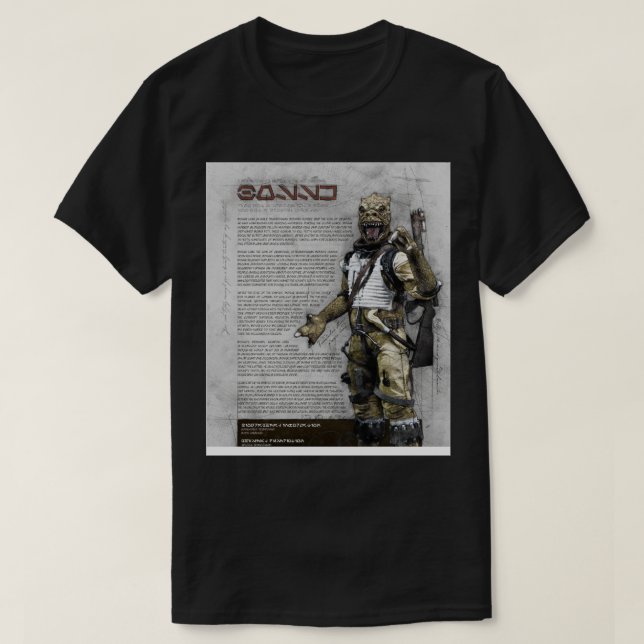 Bossk Bounty Hunter Series T Shirt (Design framsida)