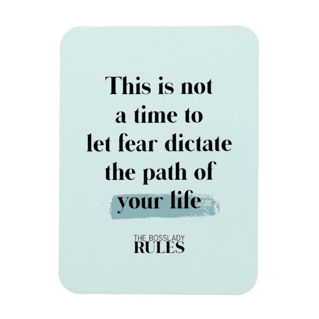 BossLady Regler Women Entrepreneurs Motivational Magnet (Vertikal)