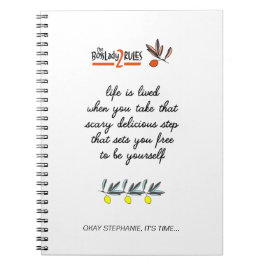 BossLady Rule 2 Entrepreneur Motivational Say Anteckningsbok