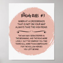 BossLady Rule 3 Ta High Road Say