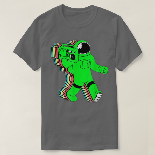 Bosstronaut Astronaut Boombox T-Shirt T-Shirt (Design framsida)