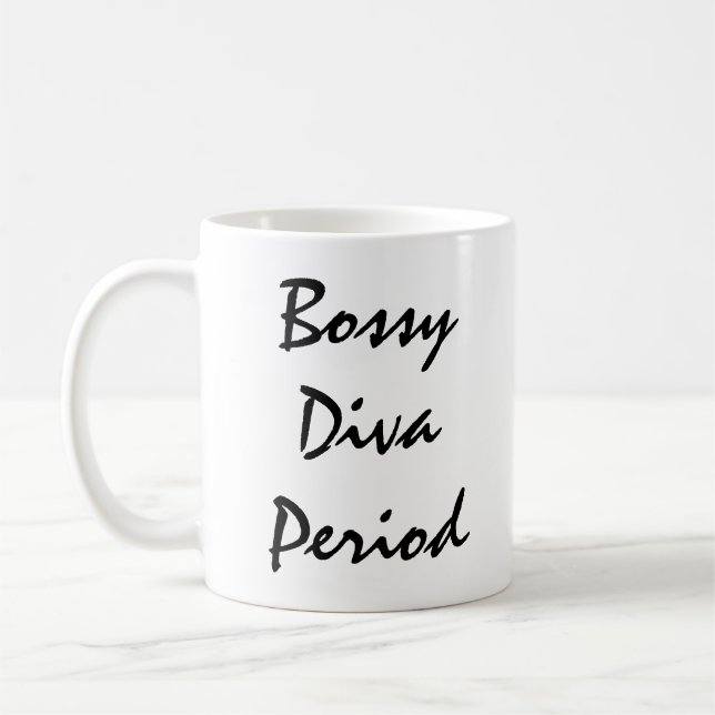 Bossy Diva Period Kaffemugg (Vänster)