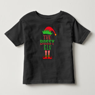 Bossy Elf-julfamiljen Matching Pajama T-S T Shirt