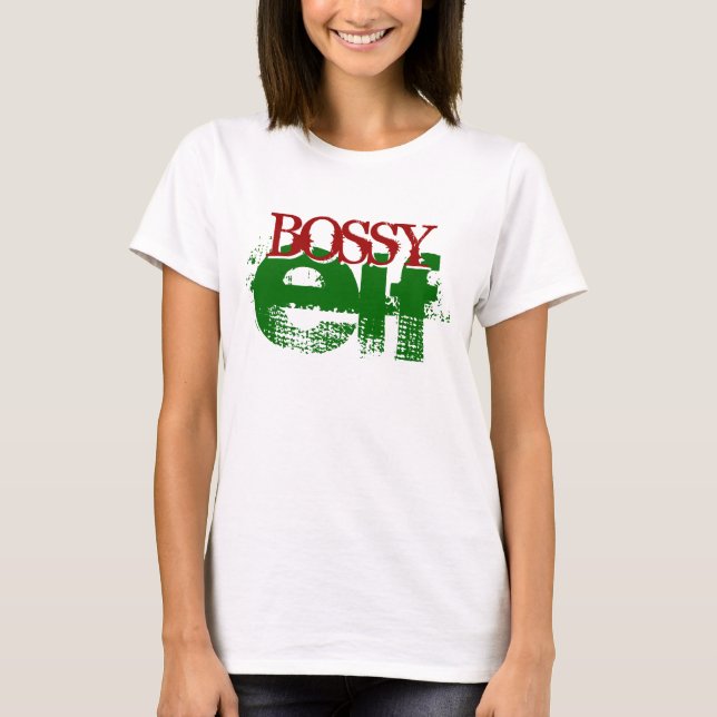 BOSSY elf Tee Shirt (Framsida)