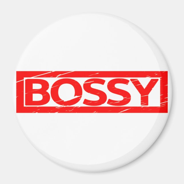 Bossy Frimärke Magnet (Framsidan)