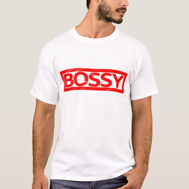 Bossy Frimärke T Shirt (Framsida)