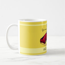 Bossy Gal Retro Gult Kaffemugg