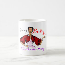 Bossy Gal Retro Kaffemugg