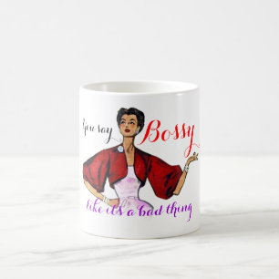 Bossy Gal Retro Kaffemugg