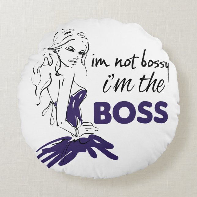 Bossy Rund Kudde (Framsidan)
