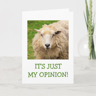 Bossy Sheep Advice Wisdom kommer bra Kort