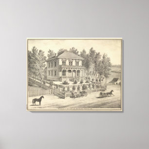 Bostad, skogsmark canvastryck