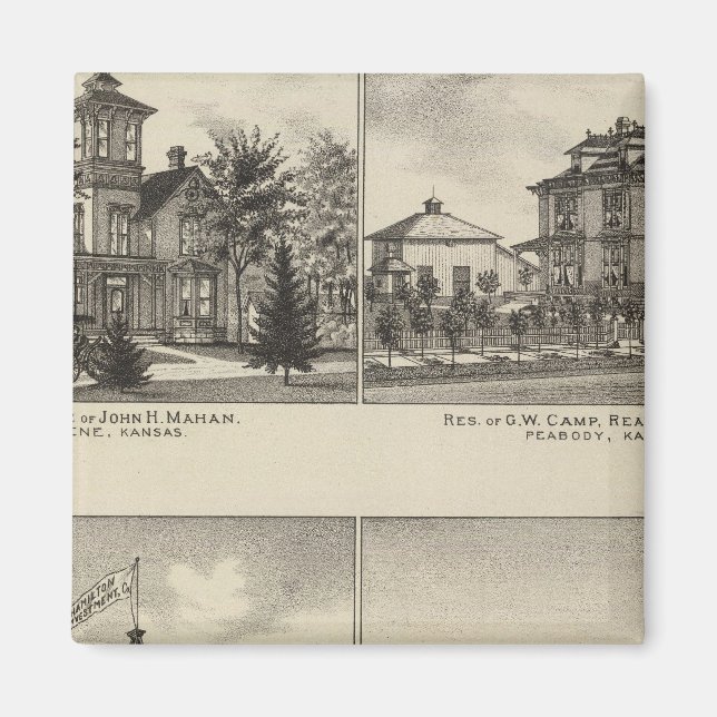 Bostäder, Abilene, Kansas Magnet (Framsidan)