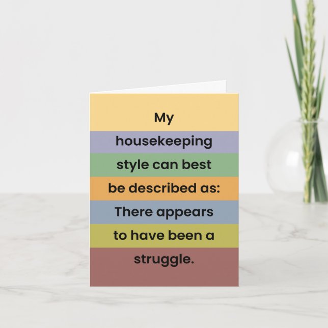 Bostäder "Bara för Roligt" Joke Kort (Framsida)