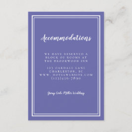 Bostäder - enkelt Periwinkle Blue Bröllop Tilläggskort